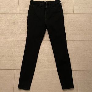 plain black jeans
